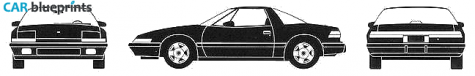 1988 Buick Reatta Coupe blueprint