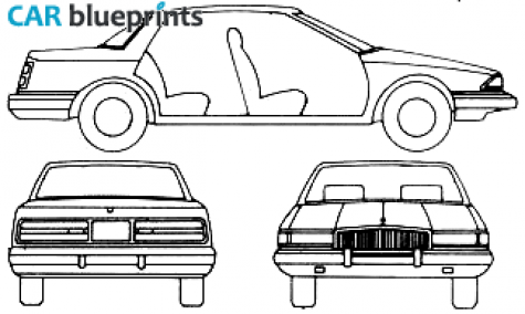 1989 Buick Regal Limited Coupe blueprint