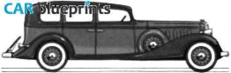 1933 Buick Series 33 Sixty Seven Sedan blueprint