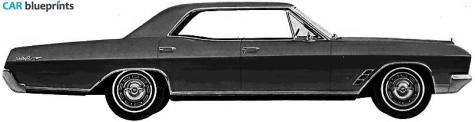 1966 Buick Skylark 4-door Hardtop Sedan blueprint