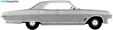 1967 Buick Skylark 4-door Hardtop Sedan blueprint