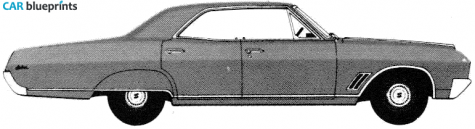 1967 Buick Skylark 4-door Hardtop Sedan blueprint