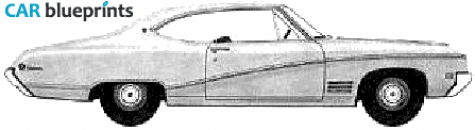 1968 Buick Skylark Sport Coupe blueprint