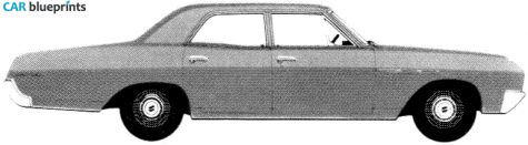 1967 Buick Special 4-door Sedan blueprint