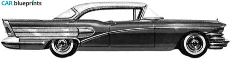 1958 Buick Special 46R Riviera Hardtop Sedan blueprint