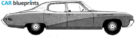 1968 Buick Special Deluxe 4-door Sedan blueprint