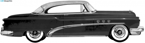 1953 Buick Special Riviera Hardtop Coupe blueprint