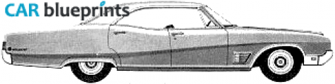 1968 Buick Wildcat 4-door Hardtop Sedan blueprint