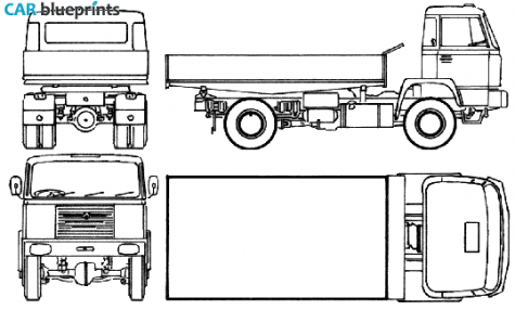 1960 Bussing AK 14-150 Truck blueprint