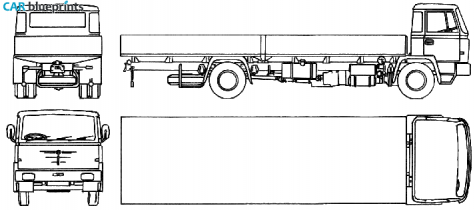 1970 Bussing BS11 Truck blueprint