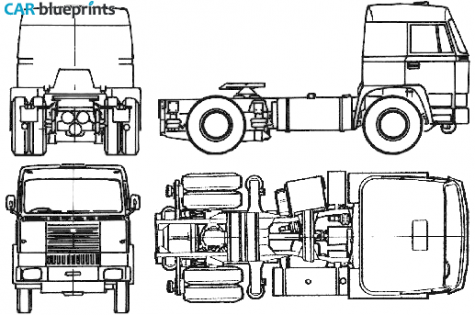 1969 Bussing BS16-S Truck blueprint