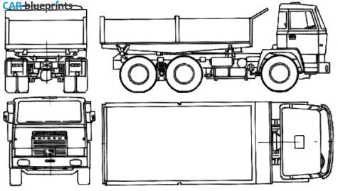 1970 Bussing BS22-K Truck blueprint