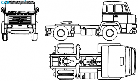 1962 Bussing Commodore 16-210 Truck blueprint