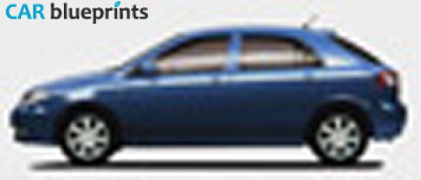 2008 BYD F3R Hatchback blueprint