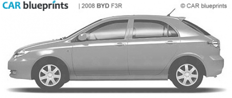 2008 BYD F3R Hatchback blueprint