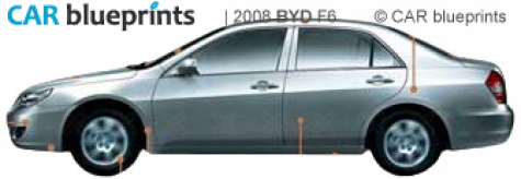 2008 BYD F6 Sedan blueprint