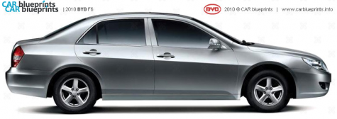 2010 BYD F6 Sedan blueprint