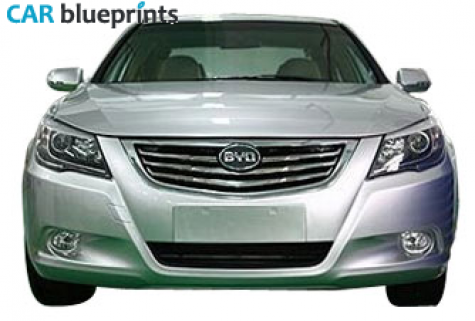 2011 BYD I6 Sedan blueprint