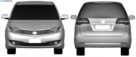 2010 BYD M6 Minivan blueprint