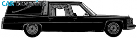 1978 Cadillac Hearse Wagon blueprint