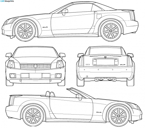 2006 Cadillac XLR Cabriolet blueprint