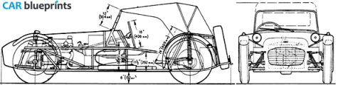 2008 Caterham Super Seven Roadster blueprint