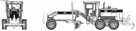 Caterpillar 12H Tractor blueprint