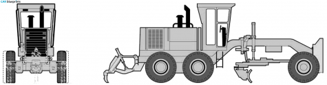 Caterpillar 143H Tractor blueprint