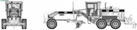 Caterpillar 163H Tractor blueprint