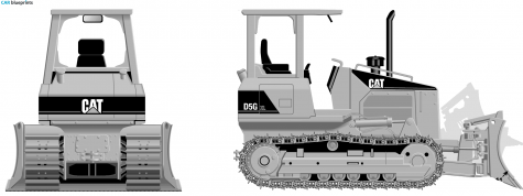 Caterpillar D5G XL2 Tractor blueprint