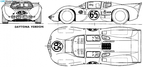 1966 Chaparral 2D GT Daytona OW blueprint