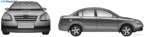 2008 Chery A5 Sedan blueprint