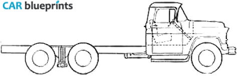 1956 Chevrolet 10500 Chassis Truck blueprint