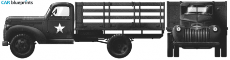 1957 Chevrolet 3116 1.5 t 4x2 Truck blueprint