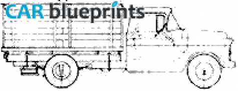 1956 Chevrolet 6400 Skates Truck blueprint