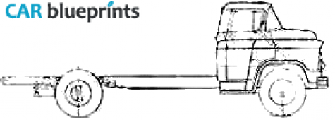 1956 Chevrolet 7000 Chassis Truck blueprint