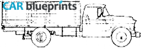 1956 Chevrolet 8400 Skates Truck blueprint