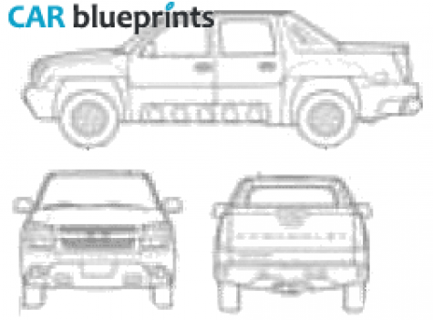 2006 Chevrolet Avalanche Pick-up blueprint