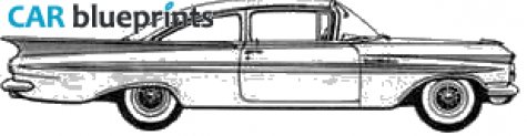 1959 Chevrolet Bel Air 2-door Sedan blueprint