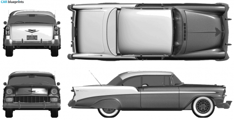 1956 Chevrolet Bel Air Sport Coupe blueprint