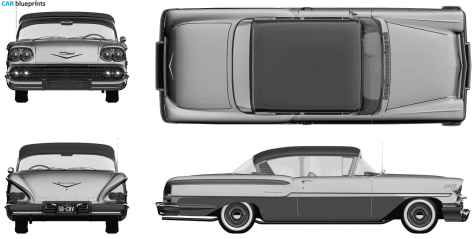 1958 Chevrolet Biscayne 2-door Sedan blueprint