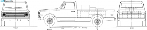 1968 Chevrolet C-10 Pick-up blueprint