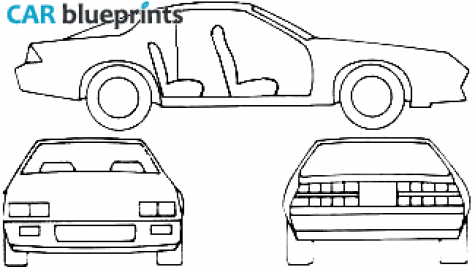 1989 Chevrolet Camaro Coupe blueprint