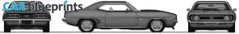 1969 Chevrolet Camaro Coupe blueprint