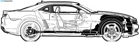 2010 Chevrolet Camaro SS Coupe blueprint