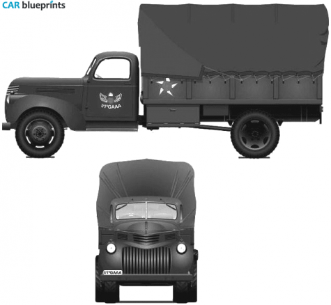 1941 Chevrolet CC60L Truck blueprint