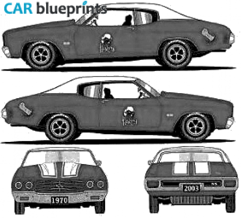 1970 Chevrolet Chevelle SS Coupe blueprint