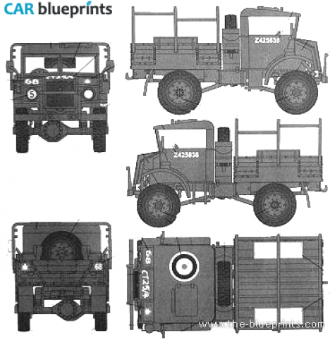 Chevrolet CMP C15A Cab No13 Personel Lorry Truck blueprint