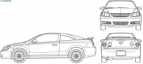 2007 Chevrolet Cobalt Coupe blueprint