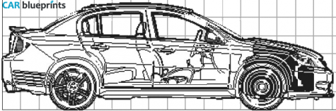 2009 Chevrolet Cobalt SS Sedan blueprint